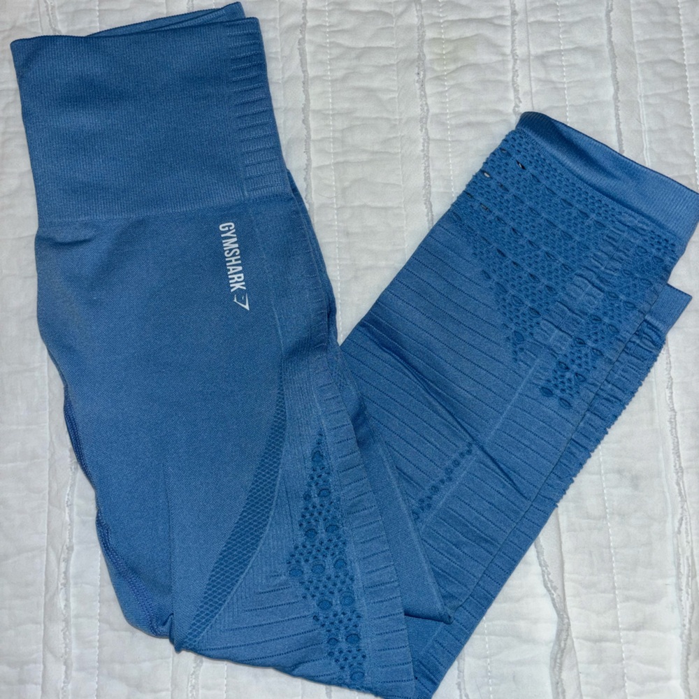 Gymshark Blue Cropped Leggings